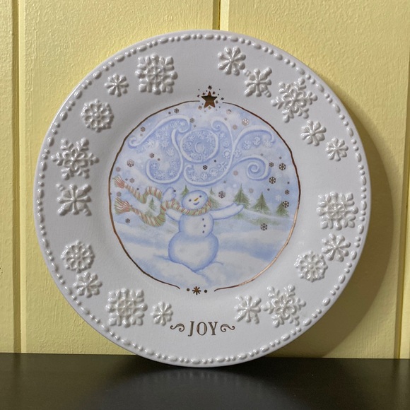 Grasslands Road Other - Grasslands Road “Joy” Snowman Accent Plate